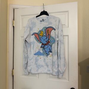 Disney Parks Dumbo the Flying Elephant Double Sided Crewneck Sweatshirt Size M